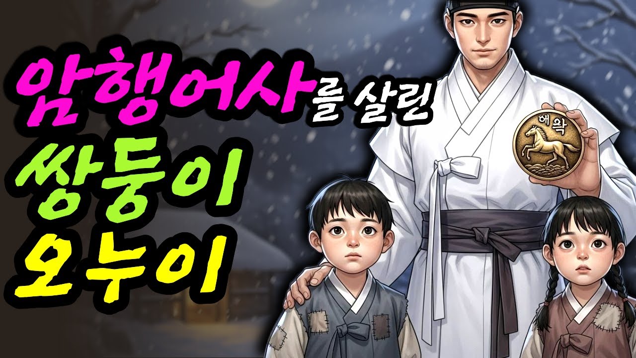 암행어사를 살린 거지 쌍둥이오누이 야담 민담 전설 설화 사연 옛날이야기 오디오북 수면동화