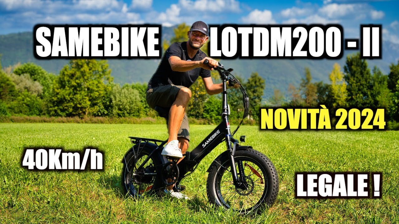 Bici Elettrica PERFETTA per CITTÀ e STERRATO , Potente, Sicura e VELOCE! SAMEBIKE LOTDM200 -II