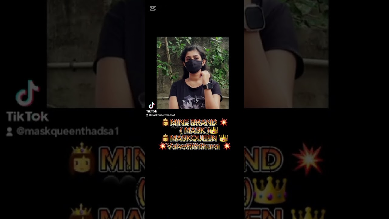 🔥MASK QUEEN THADSA Valvettiththurai 💯🦋👸Brand 💕🔥🎥
