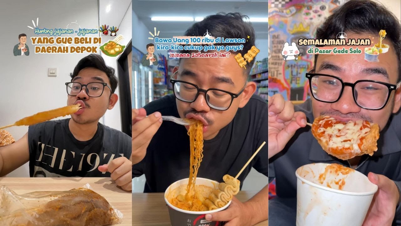 Jajan Di Depok, Jajan Di Solo, Jajan Di Lawson, Dan Jajan Random Tiktoker Ravie