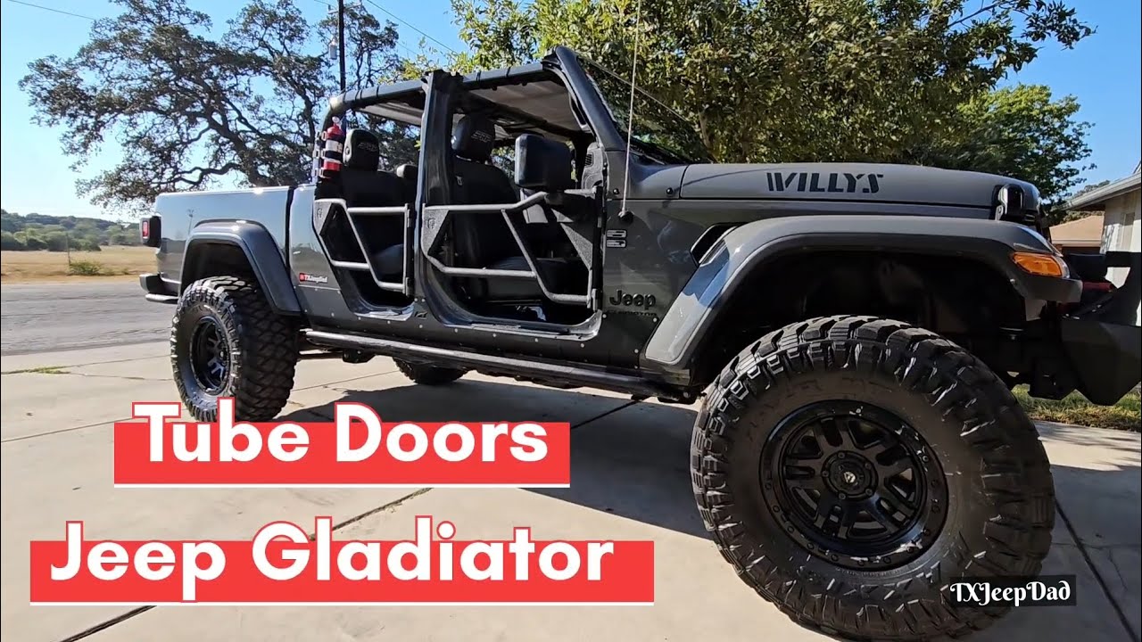Freedom! Jeep Gladiator Tube Doors from  Tyger - Install and Review #jeep