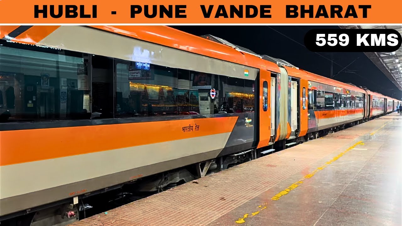 * 559 kms Journey * Hubli to Pune Vande Bharat Full Journey in Executive Coach