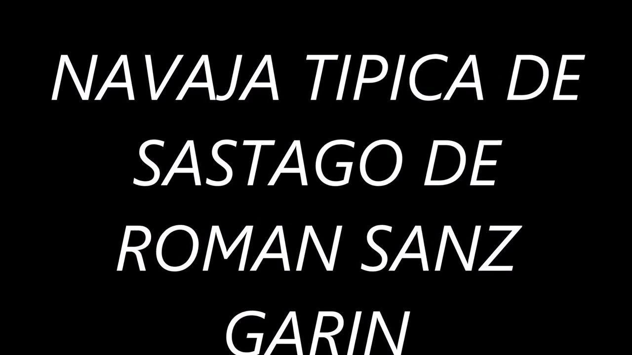 Navaja clásica de Sastago del maestro Román Sanz Garín