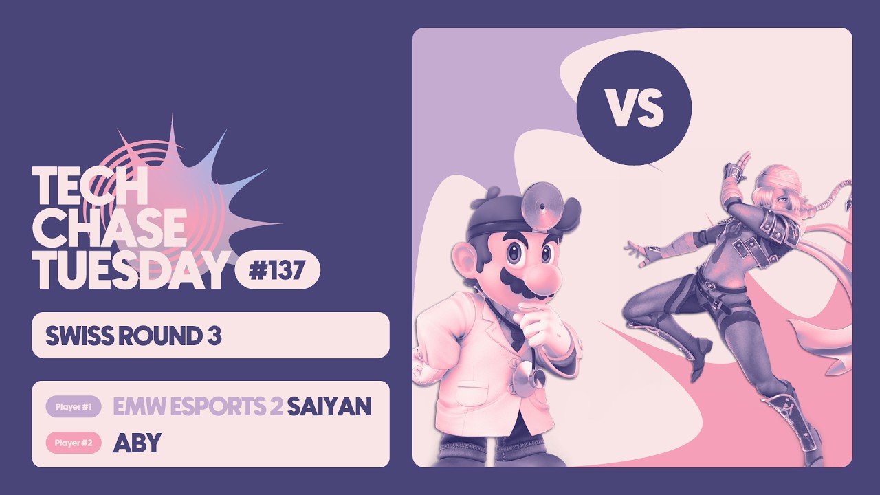 EMW Esports 2 | Saiyan (Dr Mario) vs ABY (Sheik) | Swiss Round 3 | Tech Chase Tuesday 137