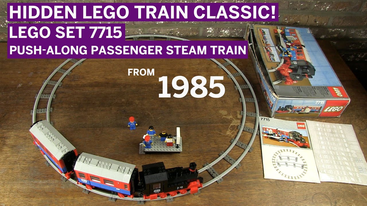 LEGO 7715 Push-Along Passenger Steam Train (1985) – Full Vintage Review!