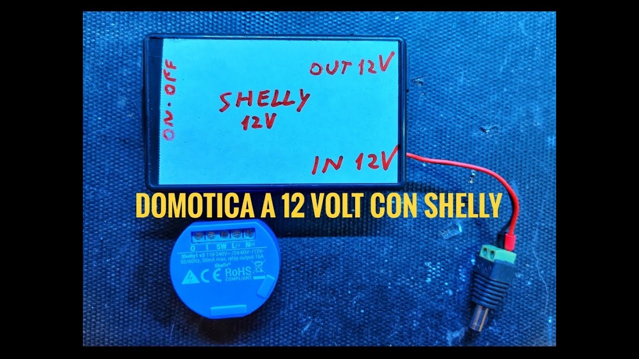 Domotica 12 volt con Shelly 1