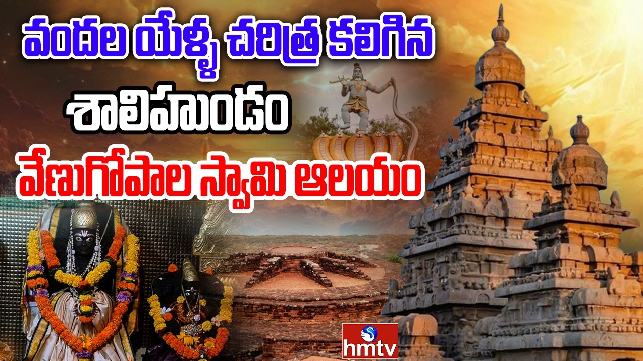 వందల యేళ్ళ చరిత్ర కలిగిన శాలిహుండం వేణుగోపాల స్వామి ఆలయం | Salihundam Venugopala Swamy Temple | hmtv