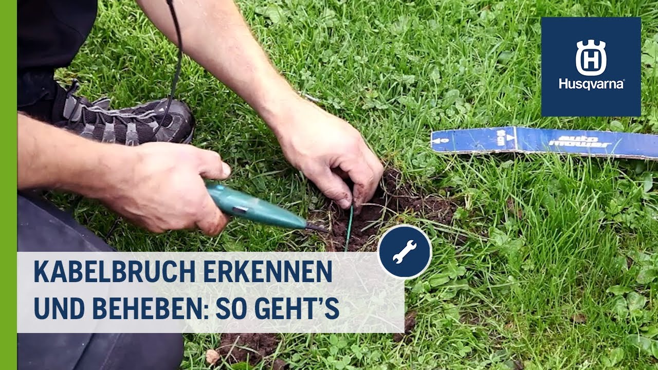 Kabelbruch am Automower® Suchkabel beheben | Husqvarna Rasen