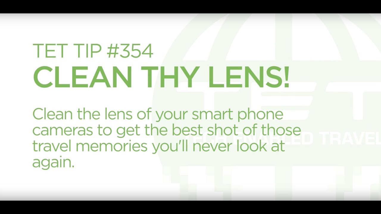 SCOTTeVEST Travel and Packing Tip Series: Clean Your Camera!
