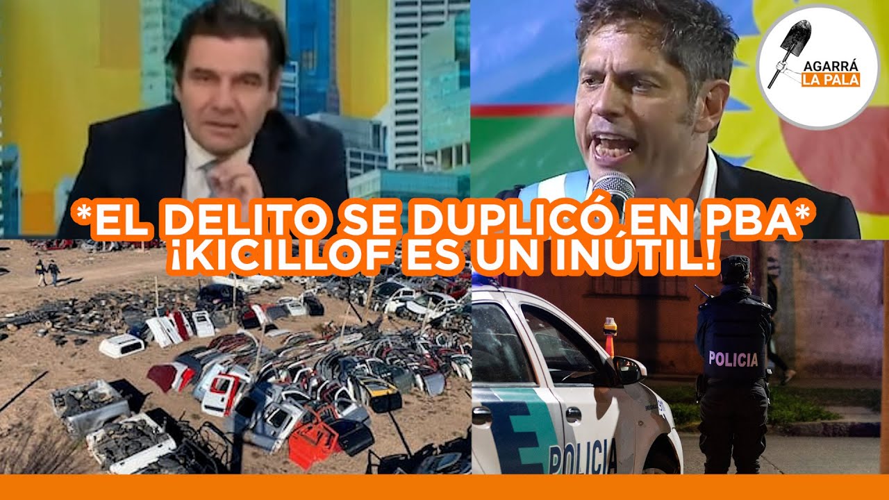 GUSTAVO CARABAJAL SACÓ A LA LUZ DATOS DE LA INSEGURIDAD QUE DEMUESTRAN QUE KICILLOF ES UN INÚTIL