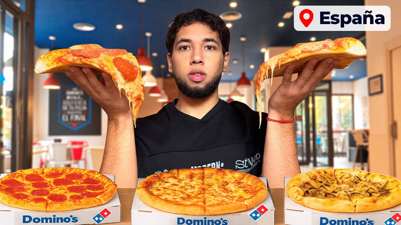 Probé el BUFFET de Domino's Pizza en ESPAÑA 🇪🇸