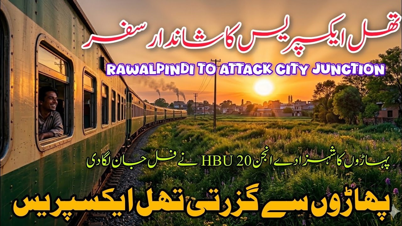 Pakistan's Most Scenic Train Journey! | Thal Express Rawalpindi to Attock City