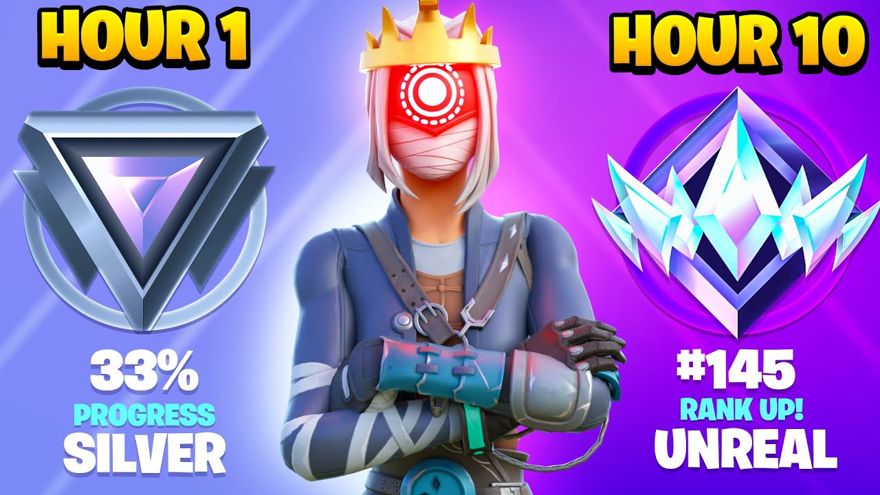 Silver to UNREAL SOLOS Ranked SPEEDRUN in 10 Hours (Chapter 5 Fortnite)