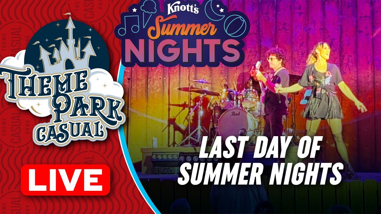 KNOTT'S BERRY FARM LIVE | Last Day for Ghost Town Alive and Summer Nights