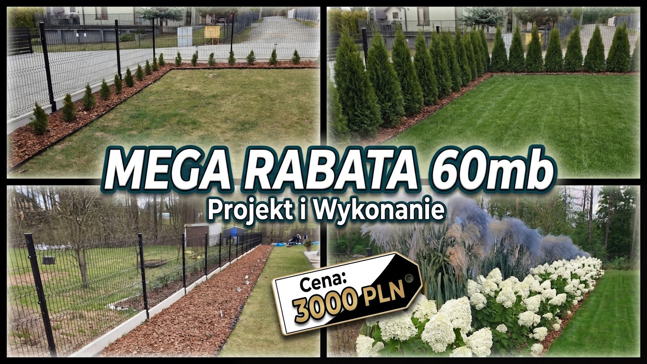 Rabata 60mb Miskant Memory , Hortensja Silver Dolar no i Tuje Szmaragd