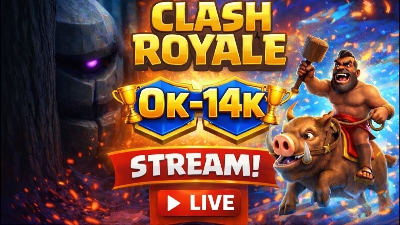 ROAD TO 12K TROPHY | Пушим акк подписчика  🔥 | 10K &rarr; 14K TROPHY ROAD PUSH 😰| CLASH ROYAL