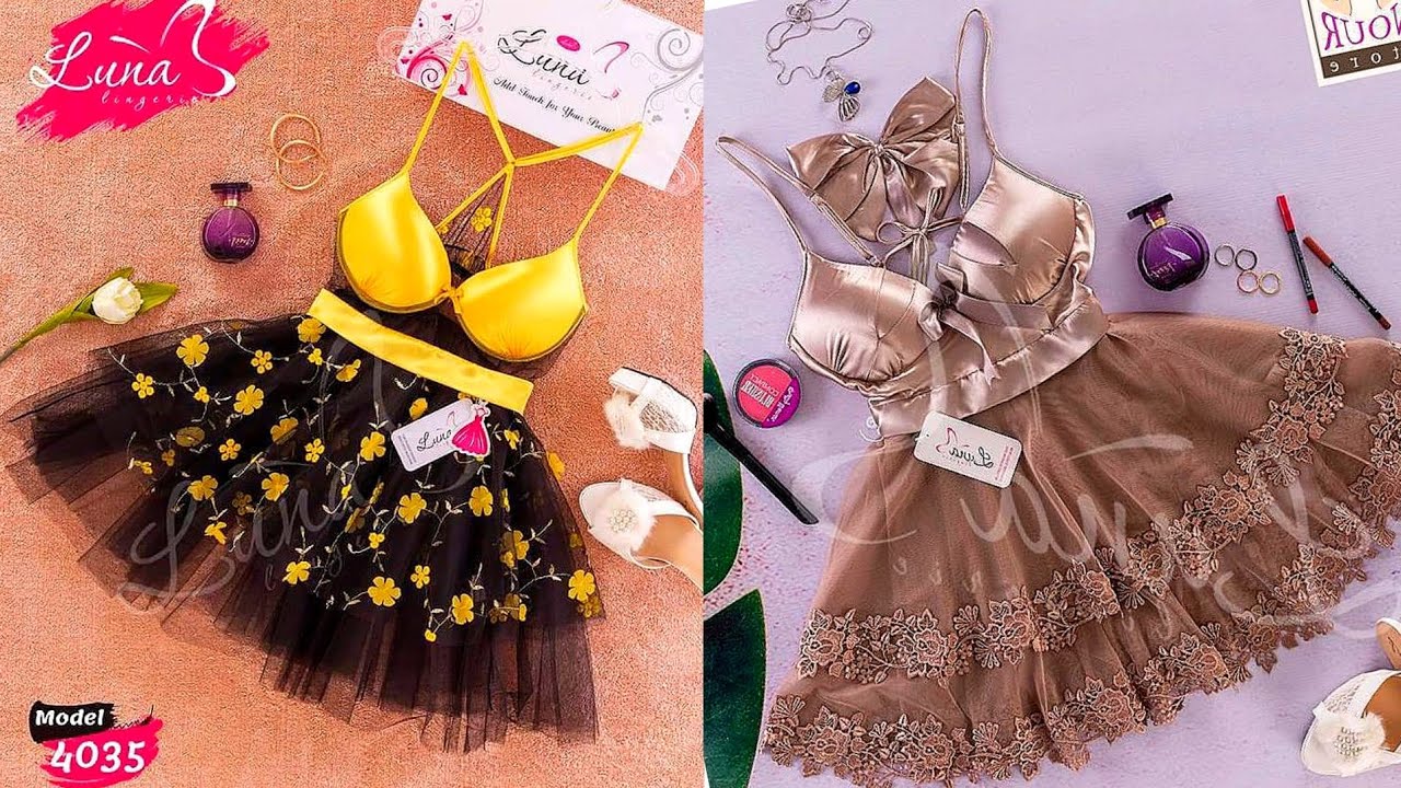 جديد 🔥 تشكيلة لانجيرى قصير يجنن💋 مجموعة قمصان نوم غاية فى الرقة والجمال والدلع ❤️