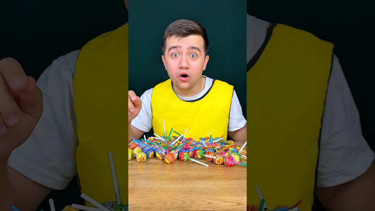 Pies chciał zjeść moje Chupa Chups.