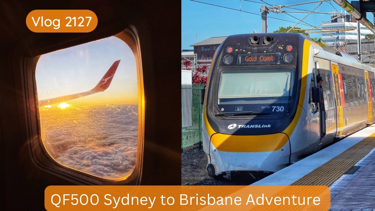 Sydney Trains Vlog 2127: QF500 Sydney to Brisbane Adventure
