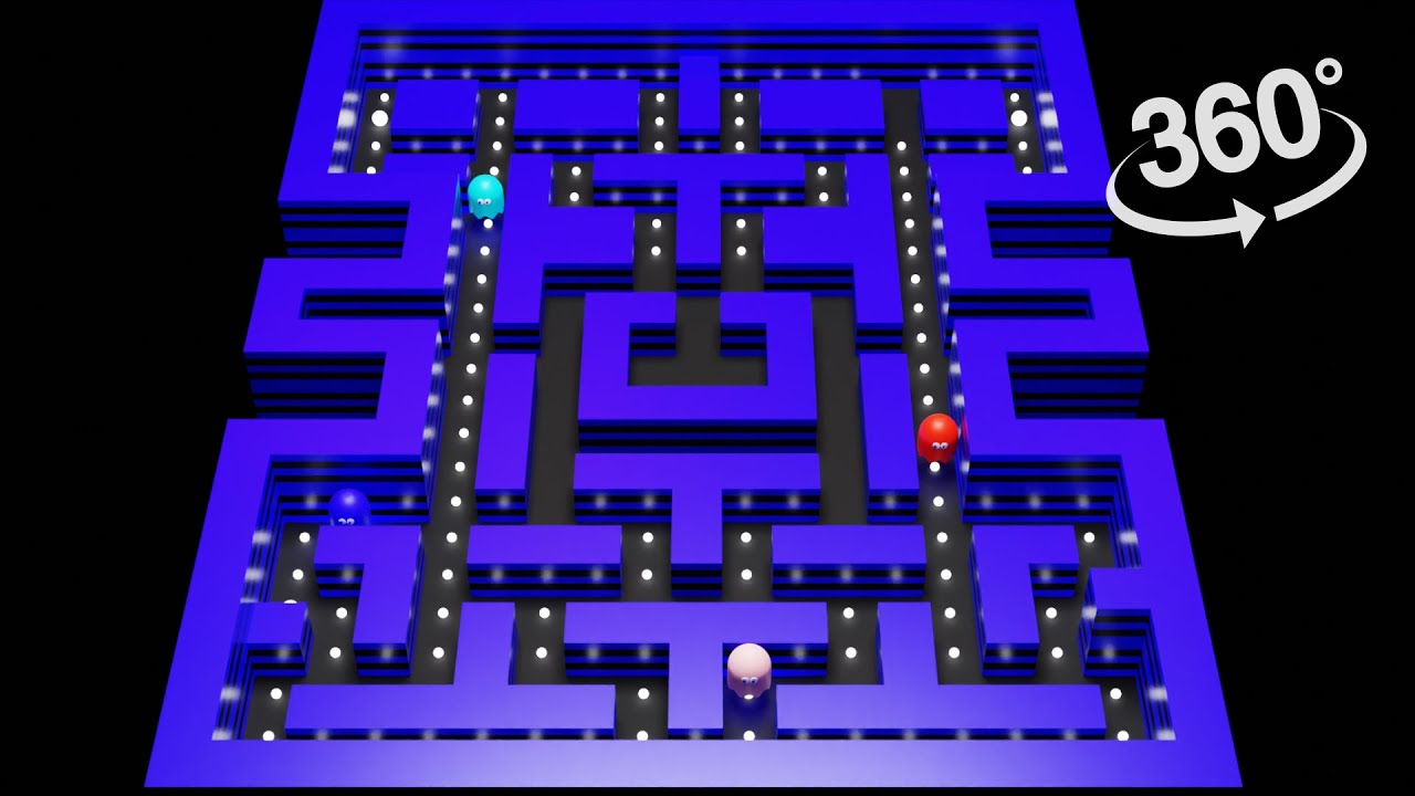 Pac-Man 360° Video - Pacman in VR | 8K