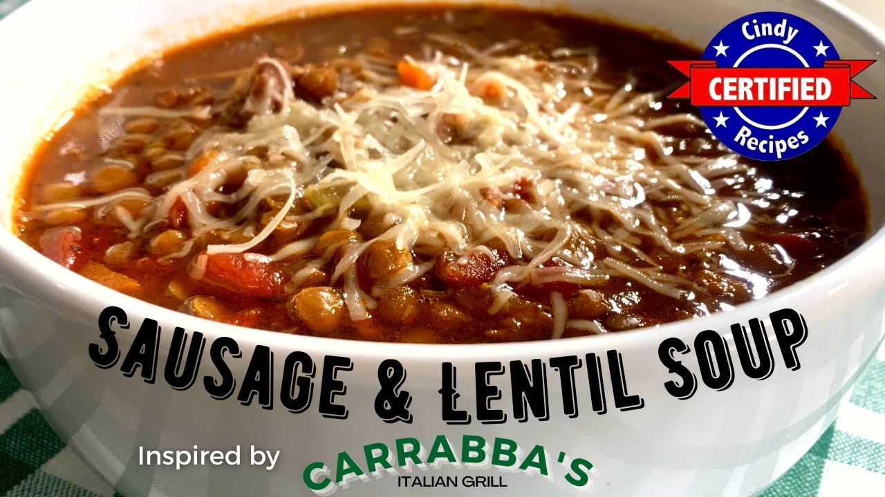 Колбасный и чечевичный суп (из Carrabba's)