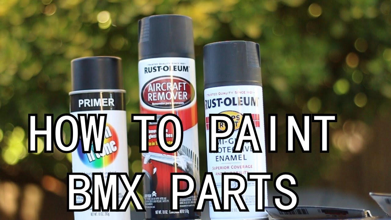 HOW TO PAINT BMX PARTS (EASIEST WAY)