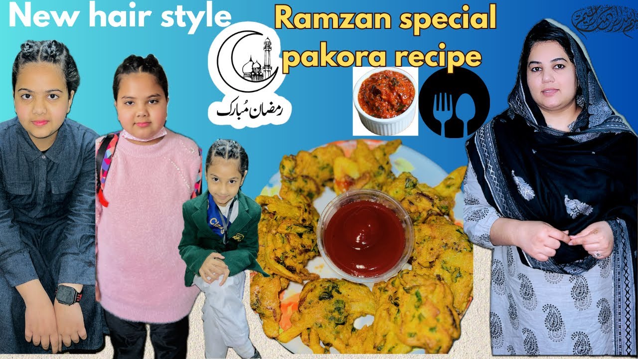 Ramzan special pakora￼ recipe1m views#new hair style#saharilyas786