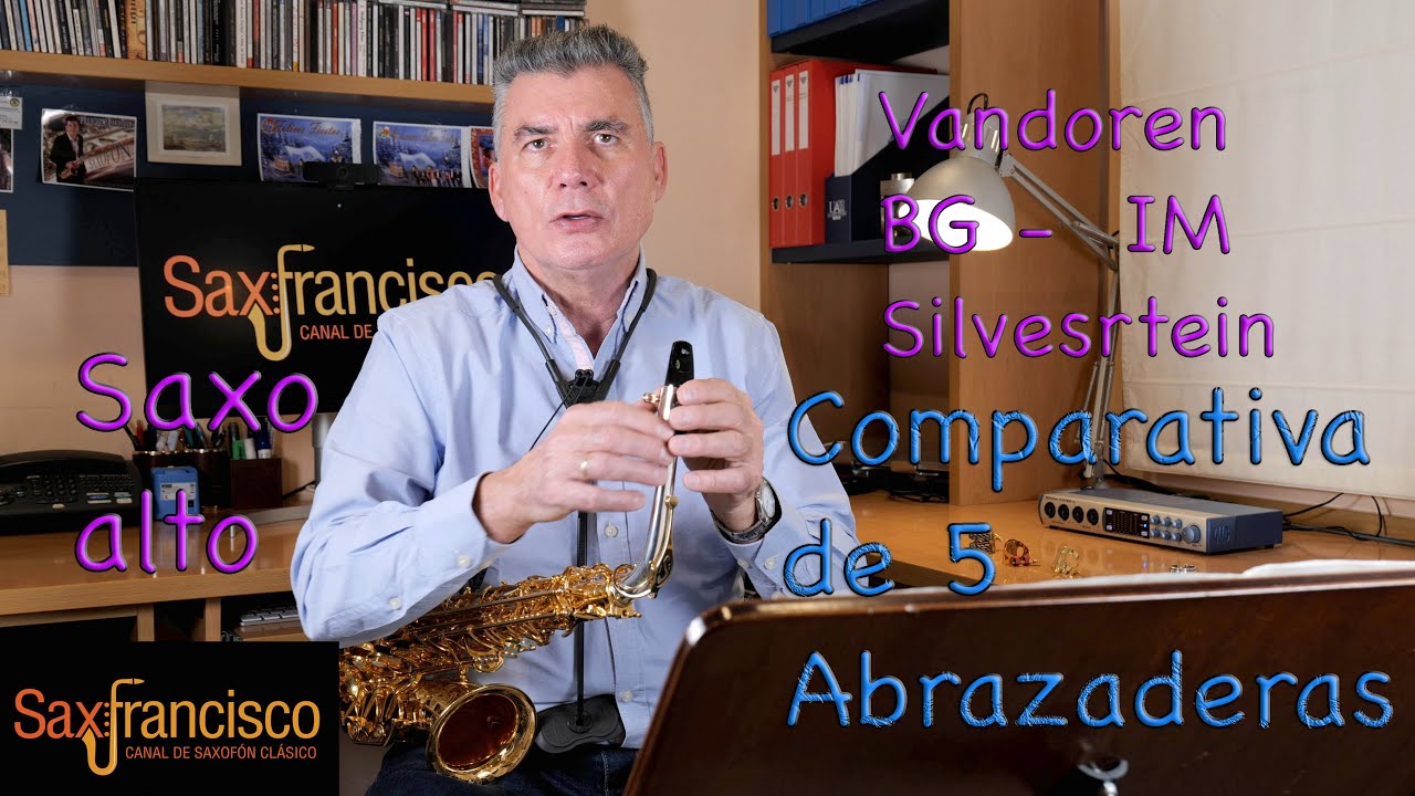 Comparativa sonora de 5 abrazaderas para saxo alto