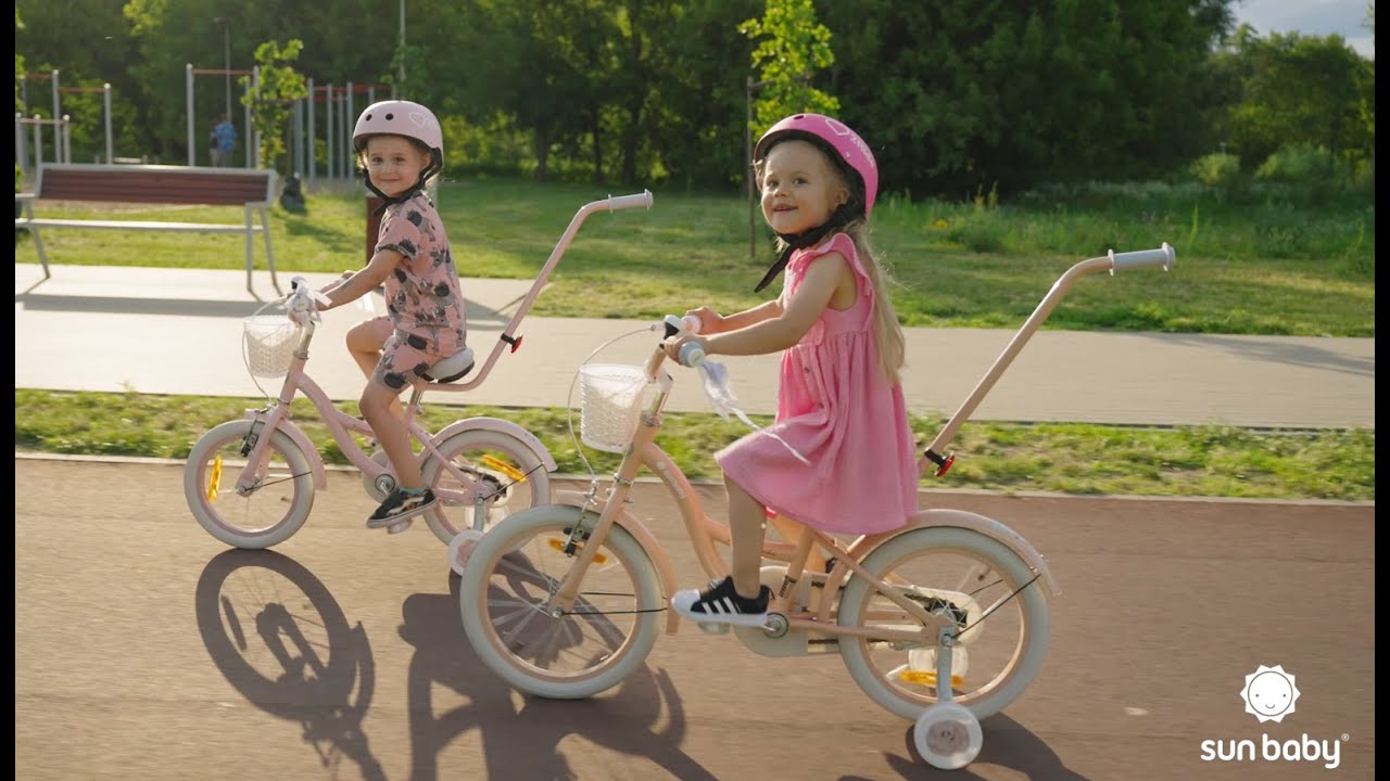 Flower Bike, Rower dla dziewczynki od 2 do 6 lat, 12 14 i 16 cali