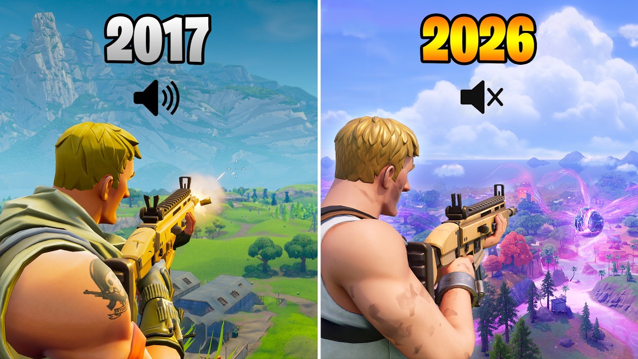 OG Fortnite Sound Effects VS Now (Chapter 1 Season 1 vs Chapter 7 Season 3)