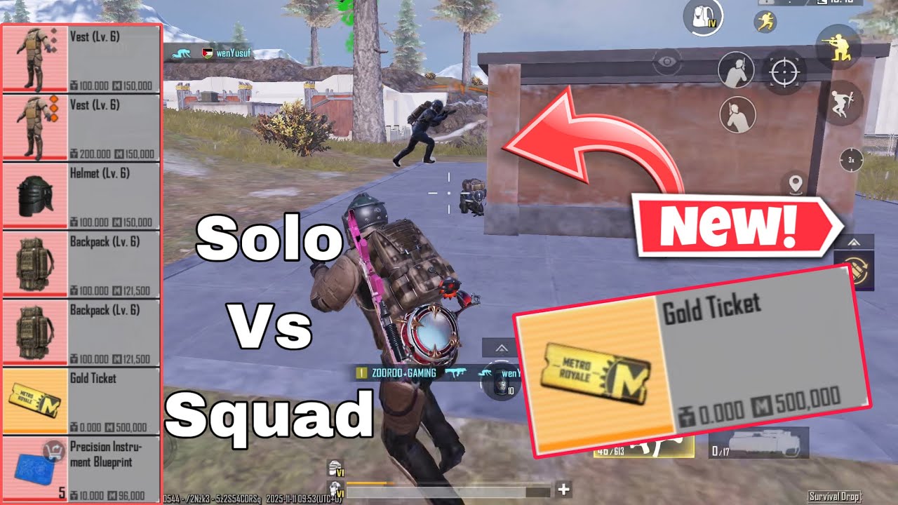 The Enemy Team Rushed On Me For Gold Tickets 🤯 Metro Royale