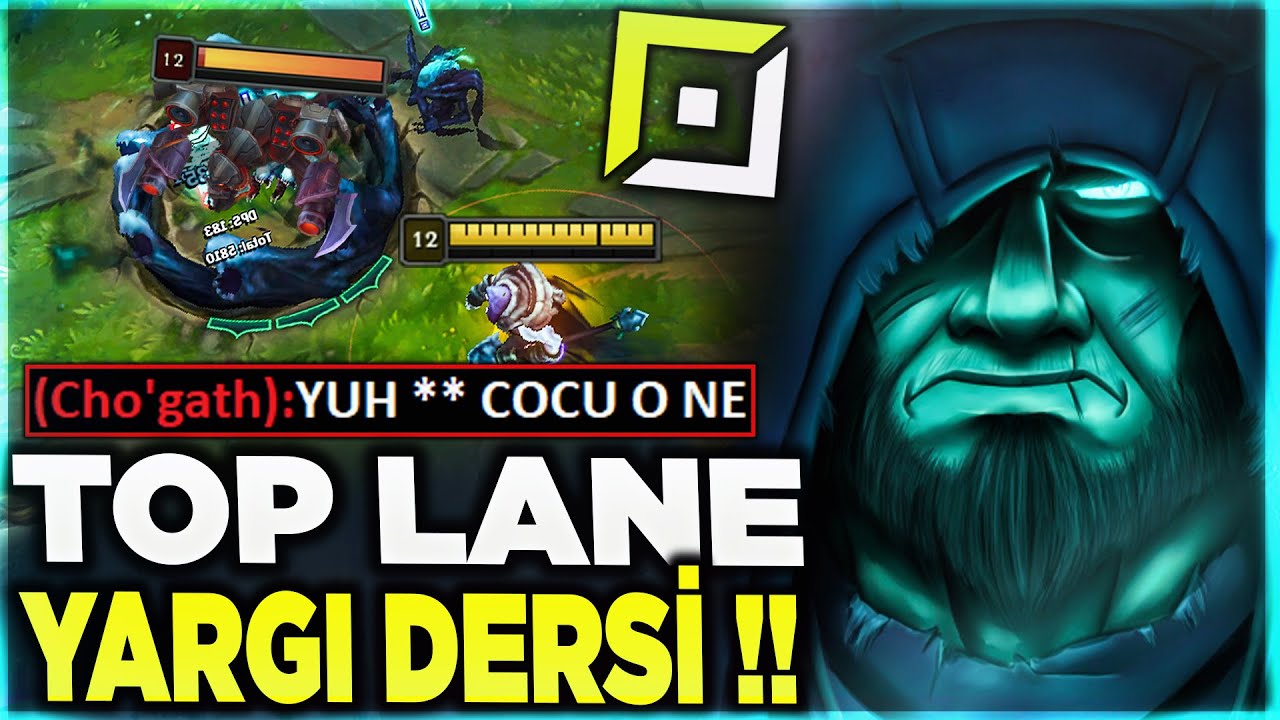 YORICK BABA TOP LANE YARGI DERSİ VERİYOR!! LEAGUE OF LEGENDS TÜRKÇE YORICK VS CHO'GATH