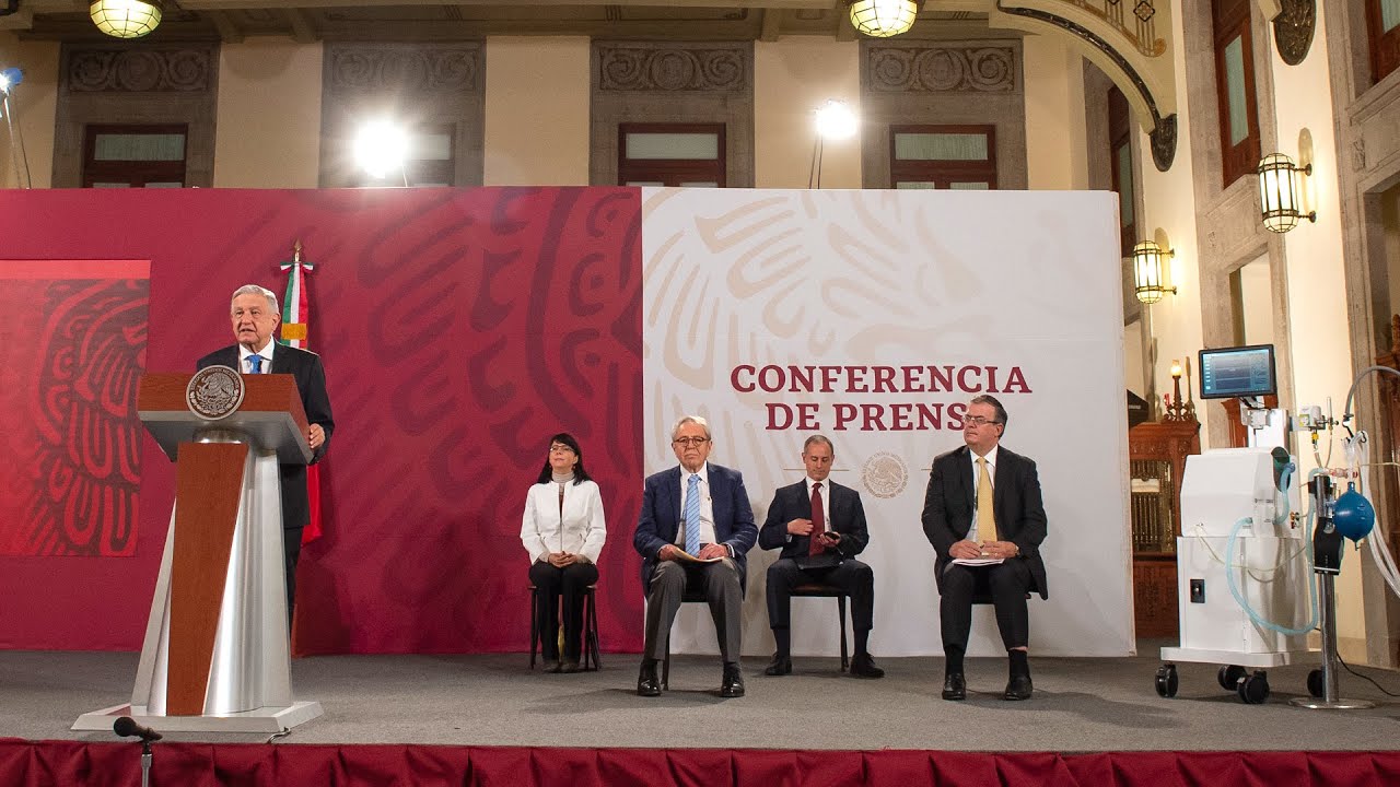 Presentación de ventiladores desarrollados por Conacyt. Conferencia presidente AMLO