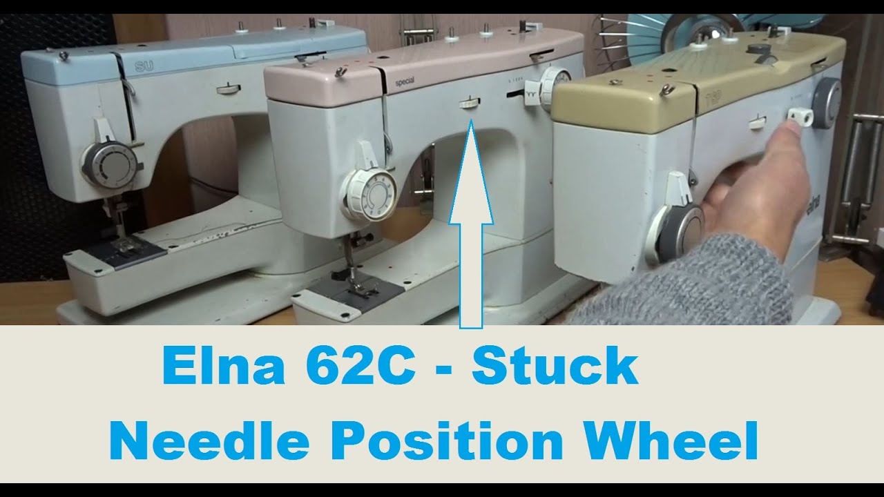 Stuck Needle Positioning Wheel Fix - Elna Star Supermatic Series 62C SU, SP (special) and TSP