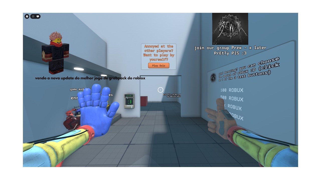 testando a nova update do melhor jogo de grabpack do roblox
