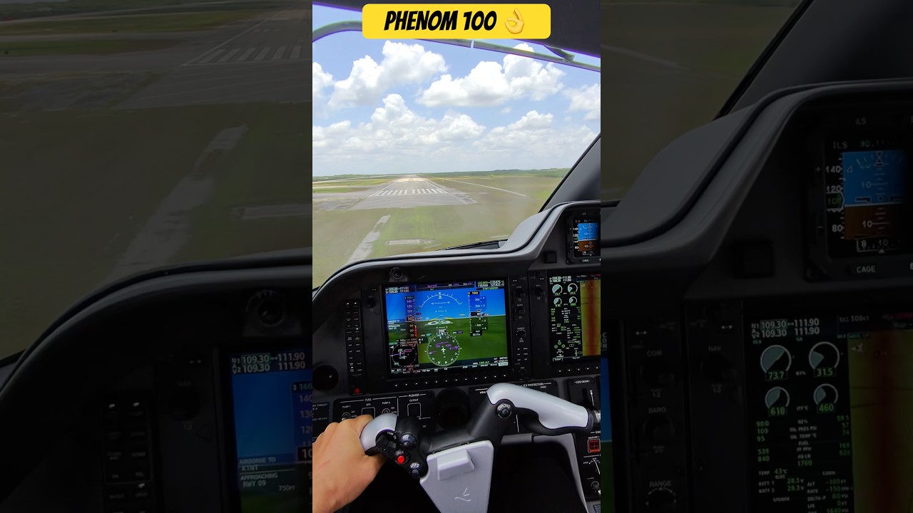“Touch and Go” in a Phenom 100 Pilot’s view of the cockpit🛬