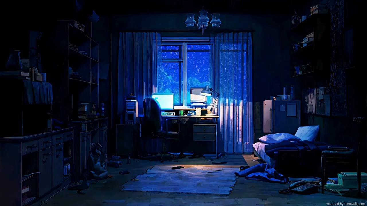 Midnight Rain Lofi Vibes ☔ | Relax, Study, Sleep, Chill Mix