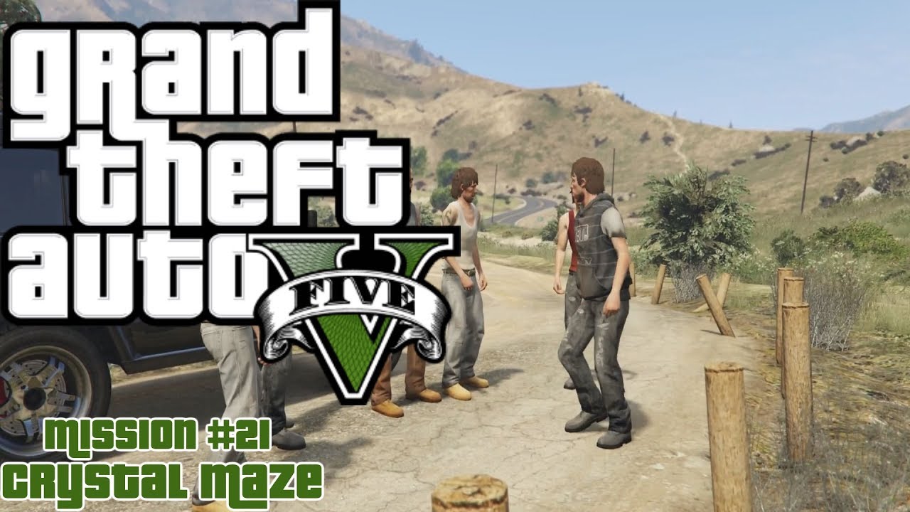 GTA V (PC) Mission #21 - Crystal Maze [Gold Medal]