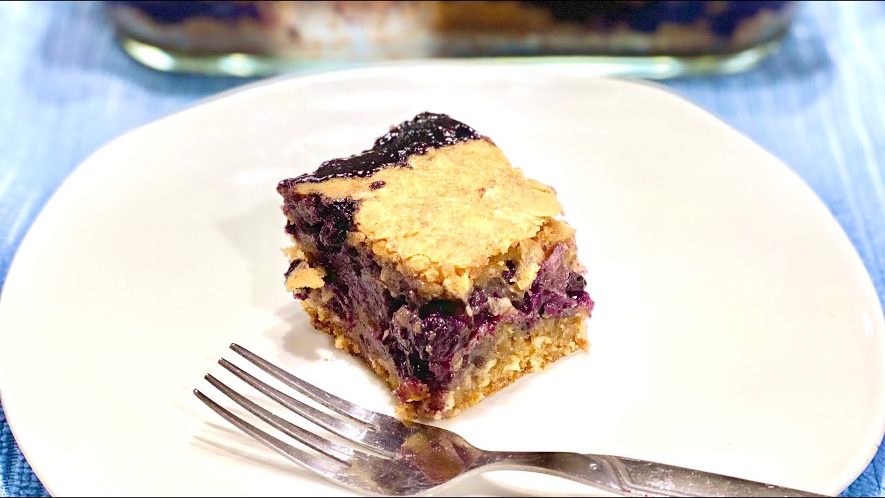 Baked Blueberry Oatmeal Squares Recipe Video