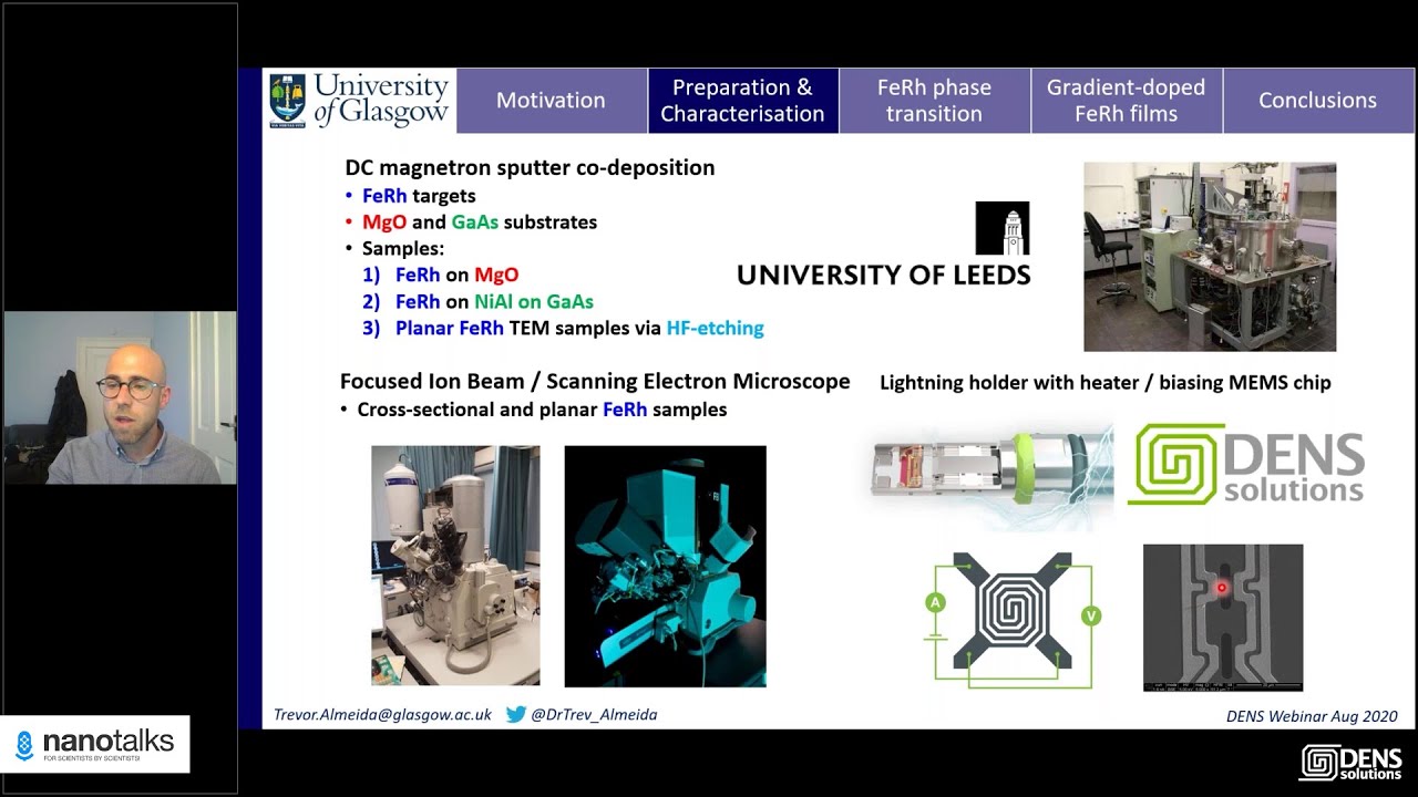 Nanotalks - Использование in-situ просвечивающей электронной микроскопии и микроскопии Лоренца для изучения магнитоструктурных переходов
