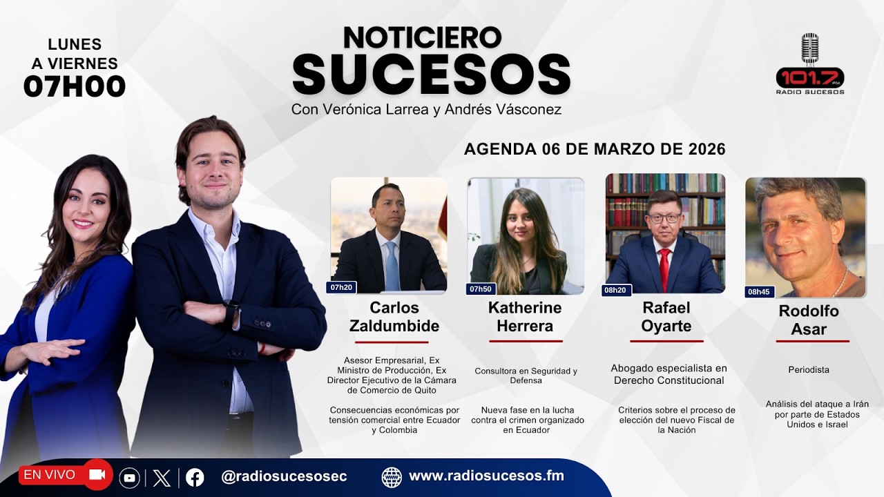 ​​​​​Noticiero Sucesos - 06 de marzo de 2026