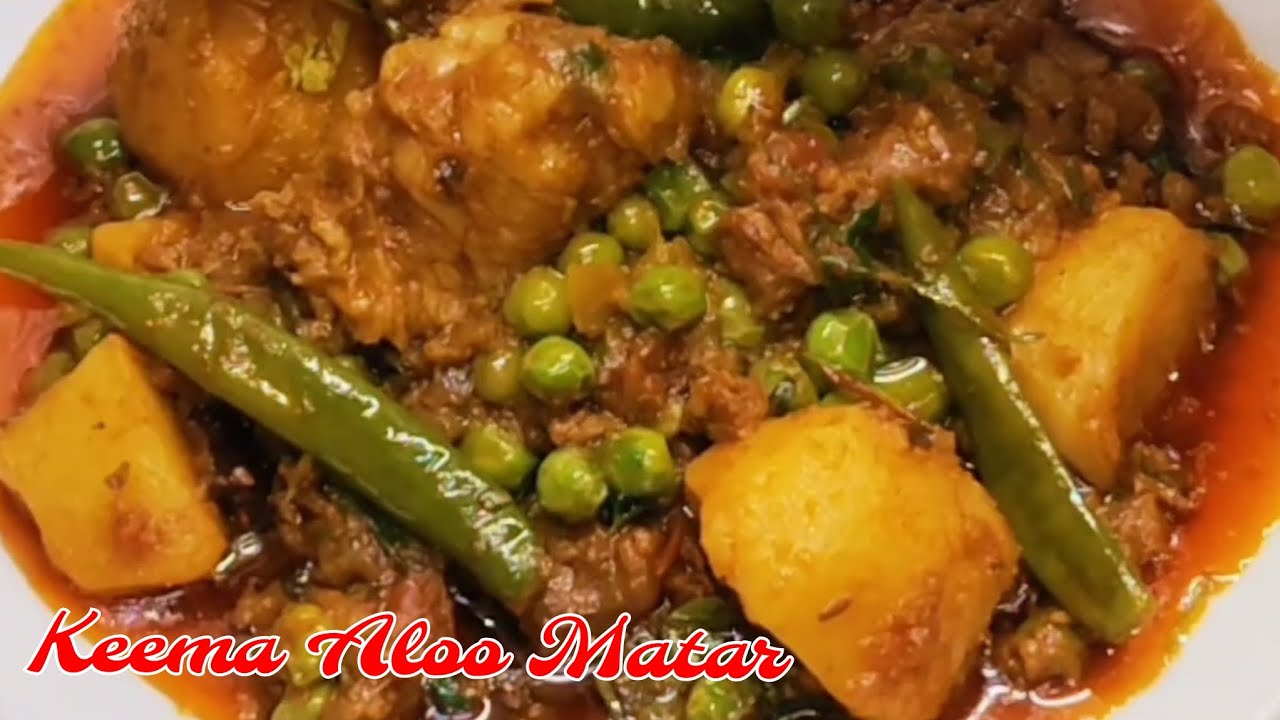 Keema Aloo Matar Recipe - Season ke Matar se Banaye ye Tasty Keema Aloo Matar❤️