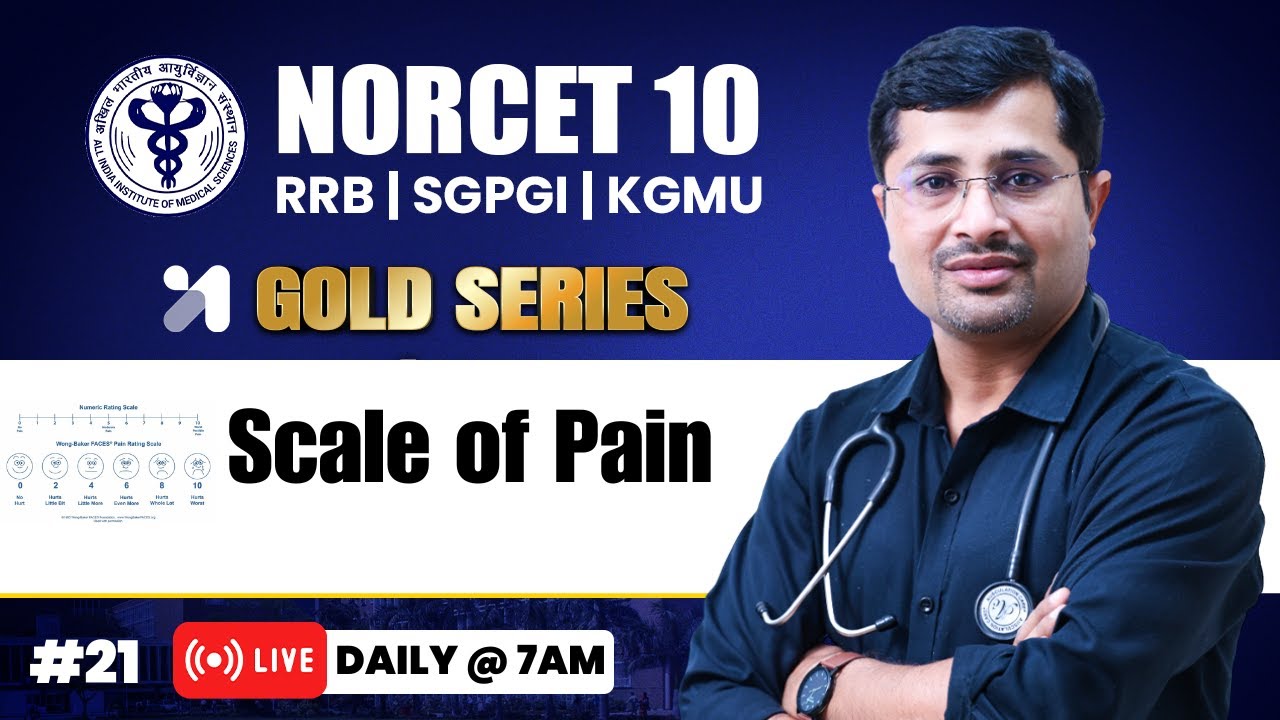 NORCET 10 Preparation | Scale of Pain 💛GOLD Series | Himmat Sir