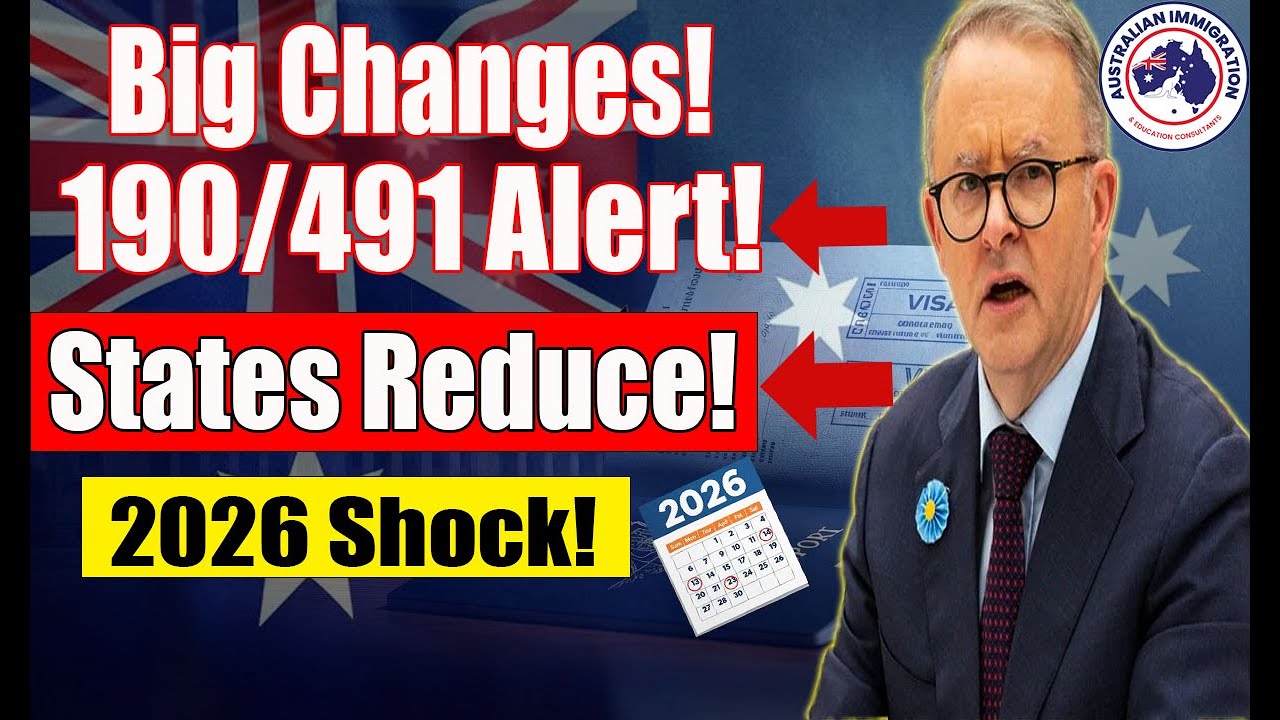 Australia PR 2026 Shock Update! 190 & 491 Visa Quotas Slashed | Major January Changes