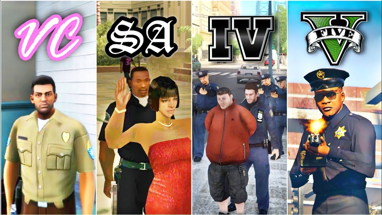 How to Join Police(COP)👮 in GTA Games? | Arrest Criminals