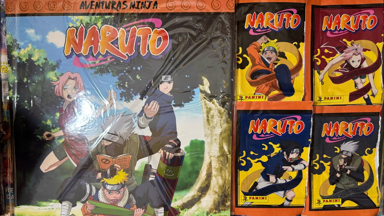 ÁLBUM NARUTO AVENTURAS NINJA PANINI 