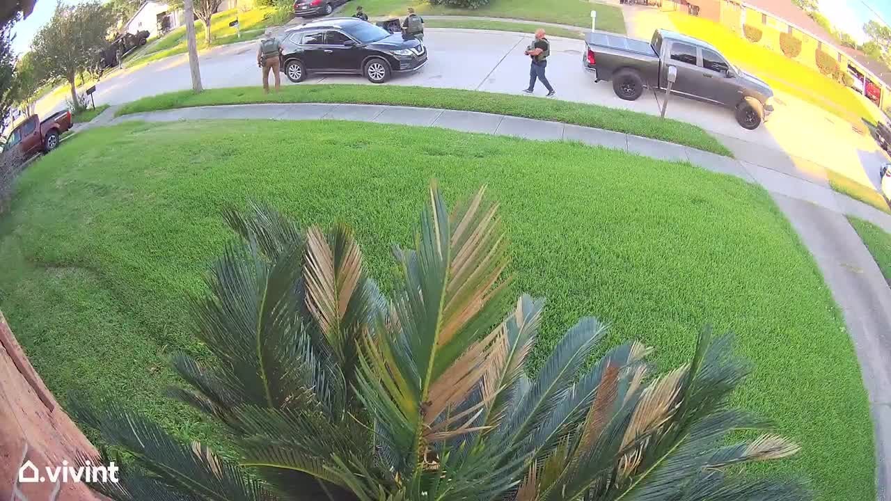 Arrest of New Orleans jail fugitive Gary Price captured on neighbor's surveillance camera
