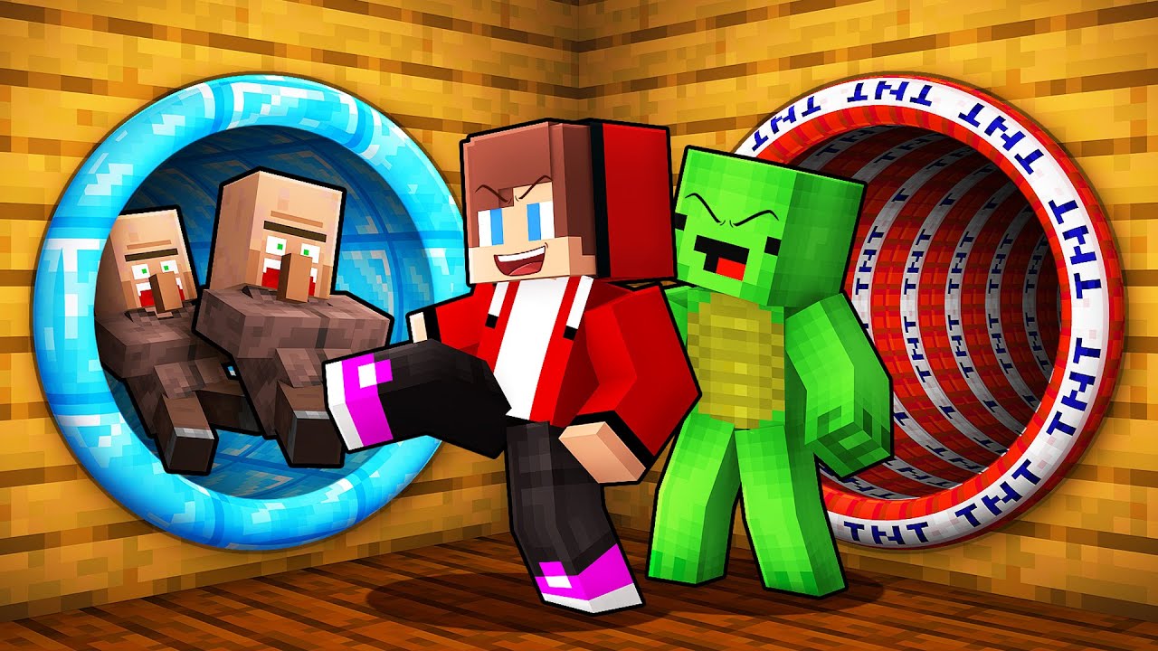 Mikey & JJ vs Villagers : Choose the Right Slide in Minecraft (Maizen)
