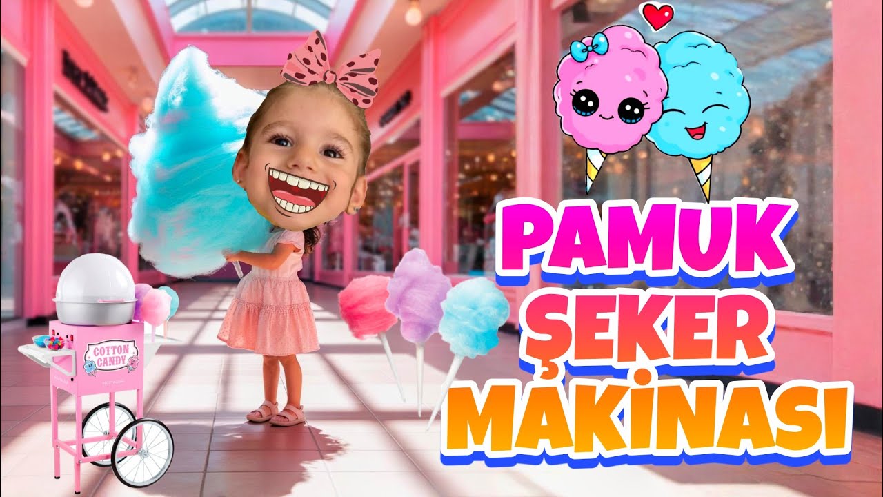 PAMUK ŞEKER MAKİNASI - Eva Para Atıyor Şeker Alıyor 