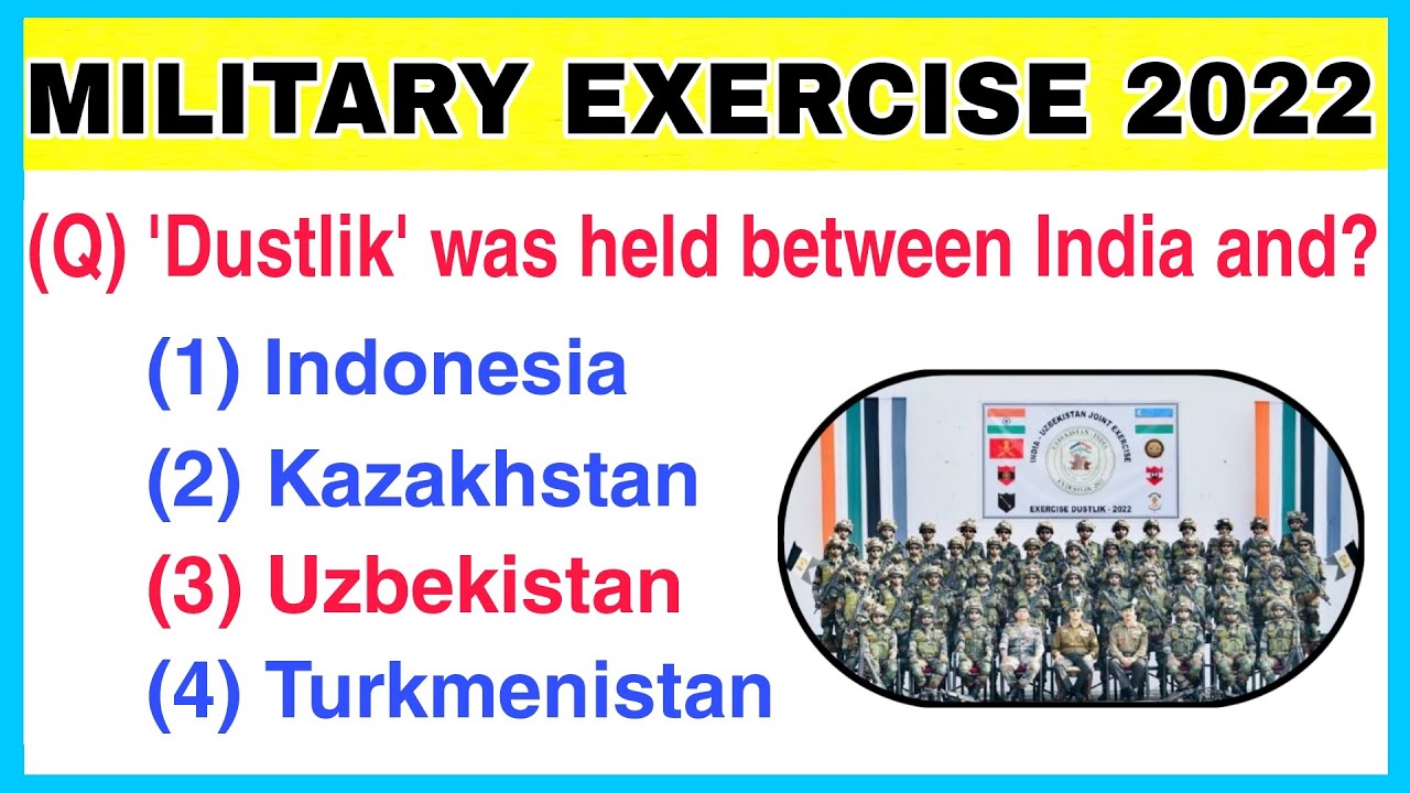 Military Exercise 2022 | Military Exercise Current Affairs 2022 | All Military Exercise 2022 |